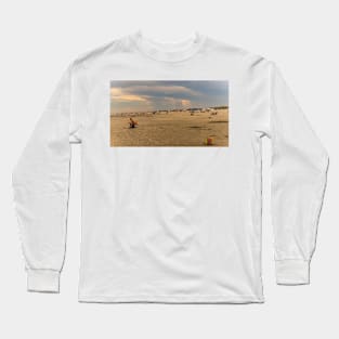 Sunset Beach at ocean Long Sleeve T-Shirt